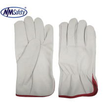 NMSAFETY Pig grain leather, driver style, wing thumb,unlined glove